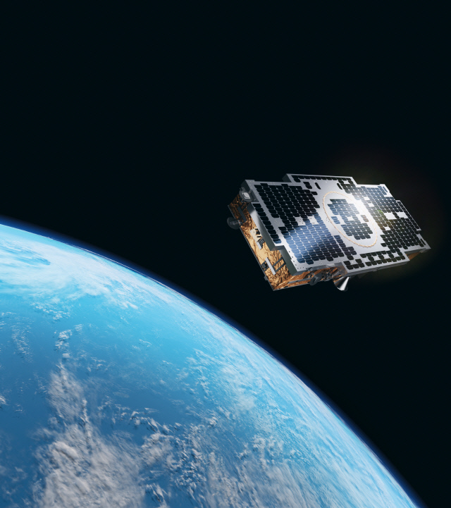 한화시스템이 개발한 소형 SAR위성 이미지. 한화시스템 제공